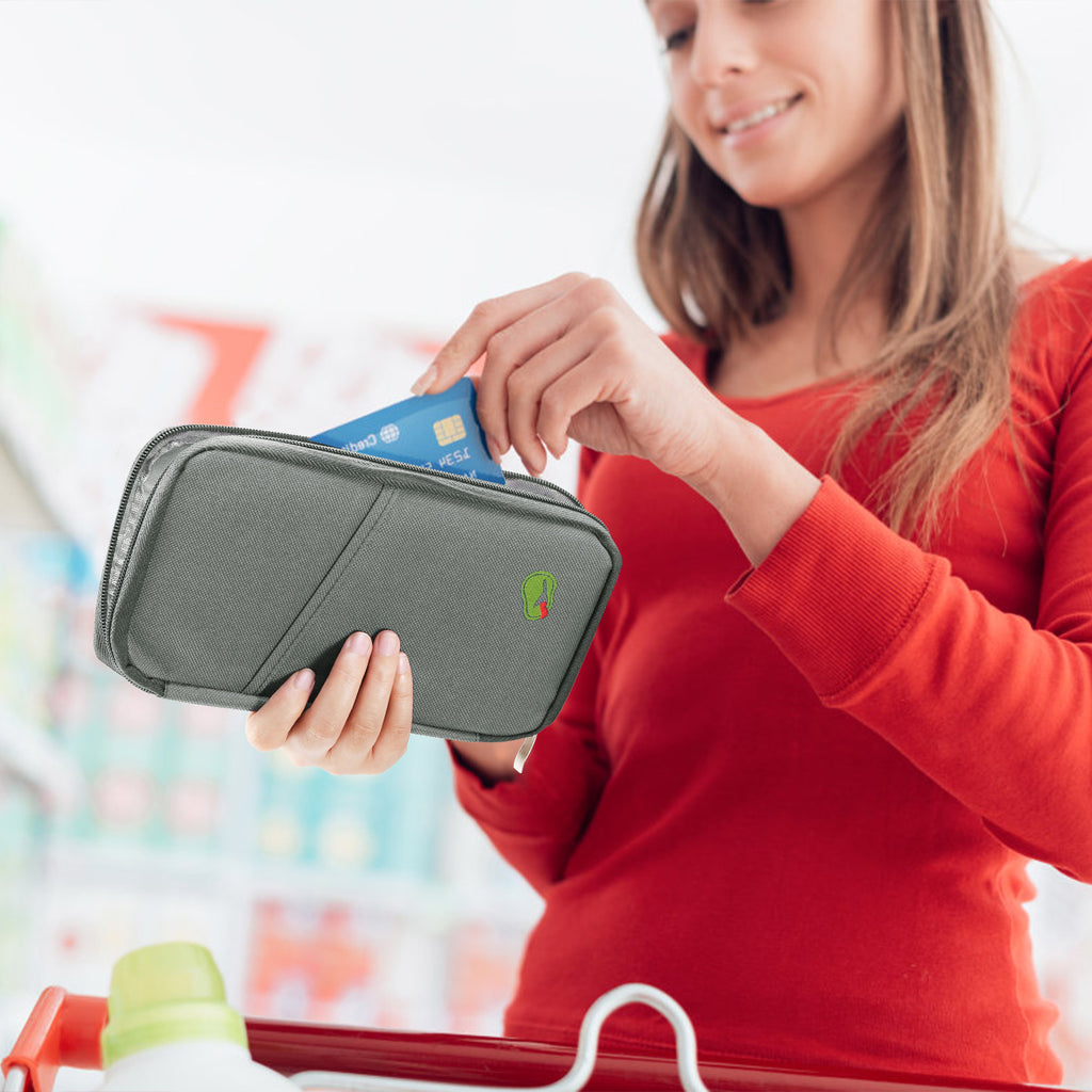 Passport Wallet – Travel Document Organizer with Zipper – image 7