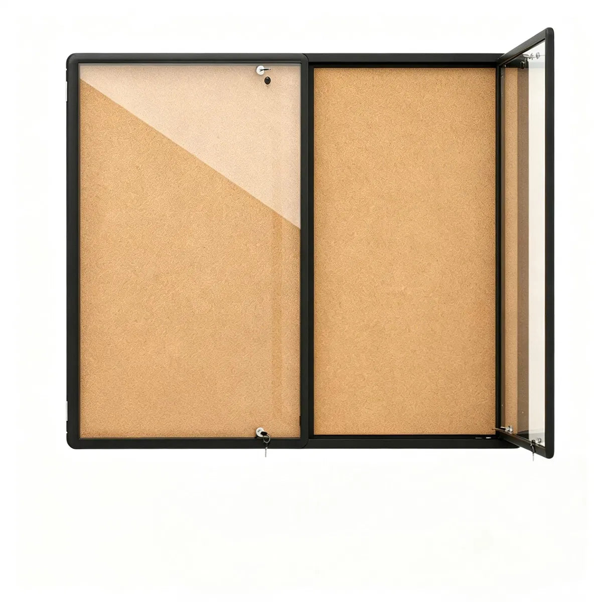 Outdoor Lockable Enclosed Bulletin Board, 47.5 x 35.5 Inch, Black – image 5