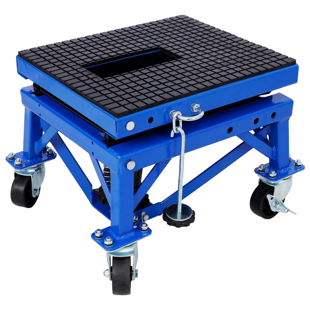 Dirt Bike Lift Stand – 300 lb Hydraulic Foot Pedal Lift with Wheels