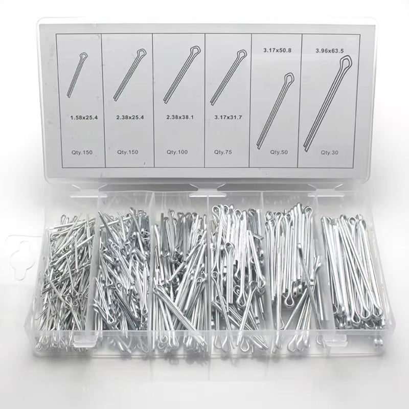 Tractor Hitch Pin Cotter Pin and R-Clip Assortment Kit, Spring Steel – image 3