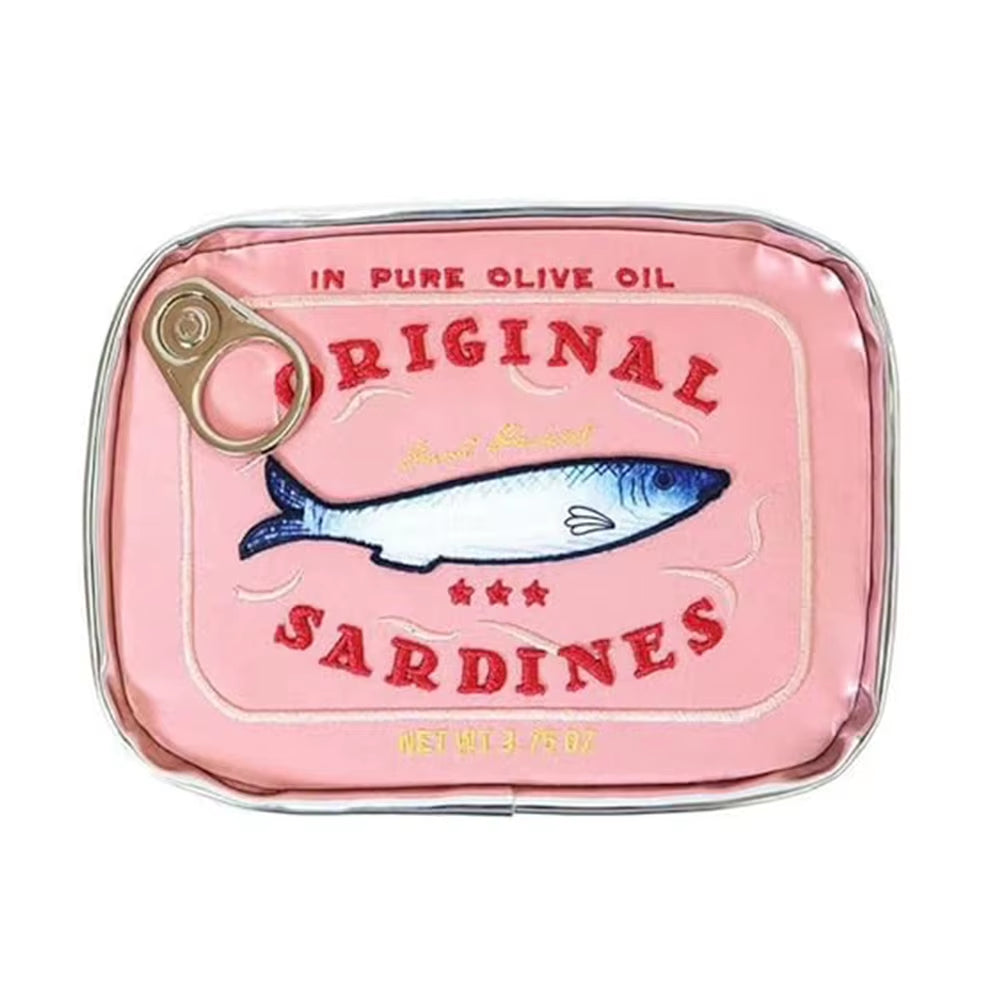 Sardine Can Cosmetic Bag - Fun Travel Toiletry Pouch – image 7