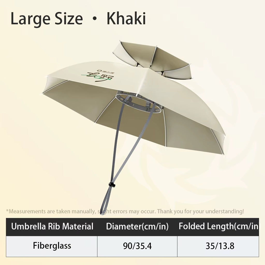 Head-Mounted Sun Umbrella Hat for Fishing & Gardening – image 8