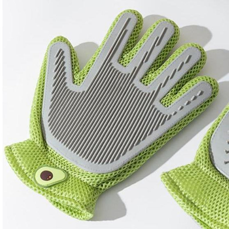 Pet Grooming Glove - Double-Sided Deshedding Mitt for Cats and Dogs – image 6