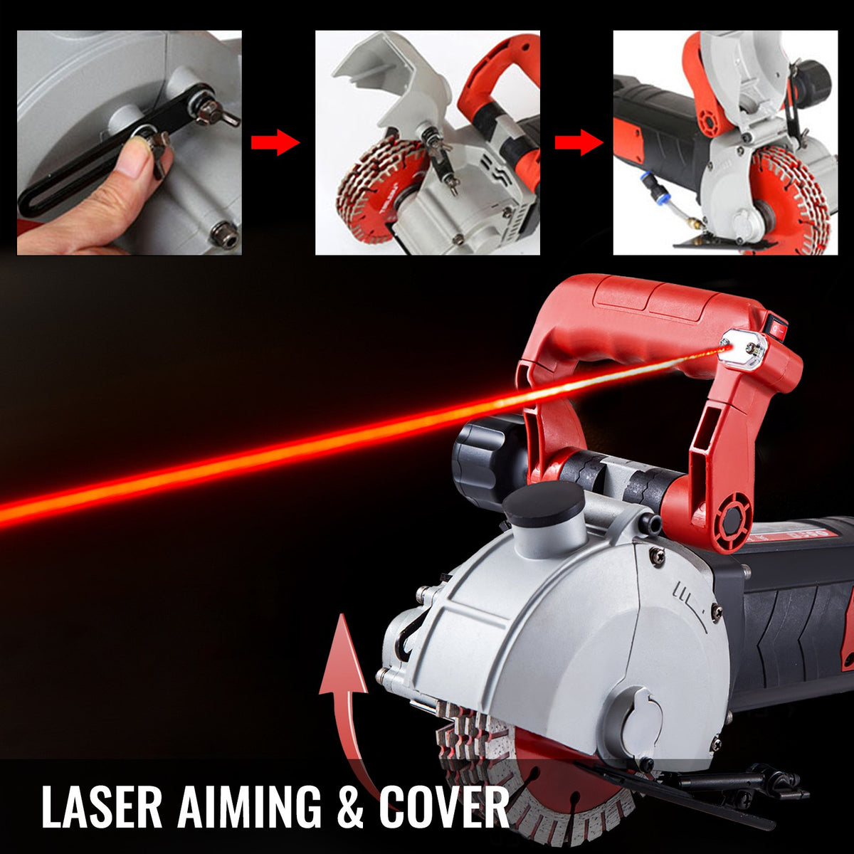 Wall Chaser 4800W Groove Cutter, 1.5 in Width, 2 in Depth – image 3