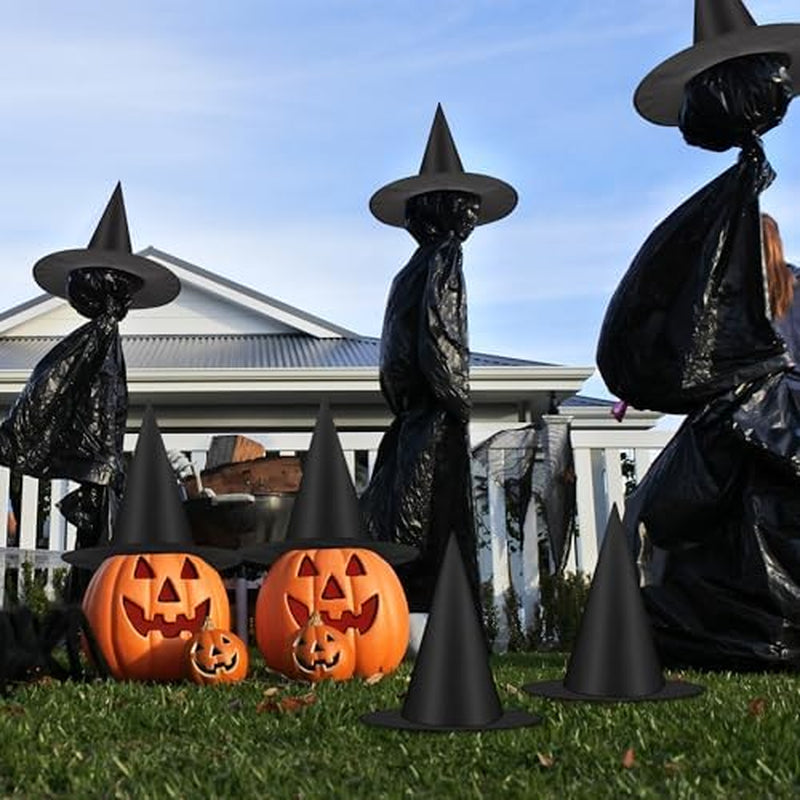 Hanging Witch Hats Halloween Decorations – 6, 9 or 18 Pack with Cord – image 5