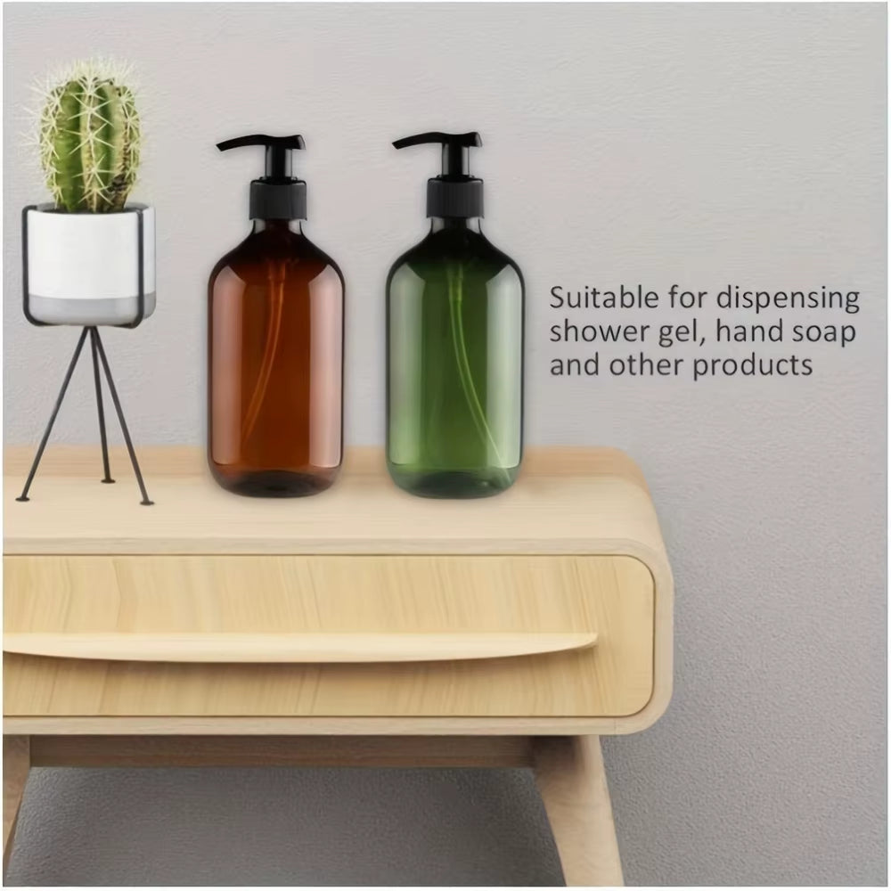 Refillable Pump Dispenser Bottles 4-Pack - 300/500ml Shampoo & Soap – image 7