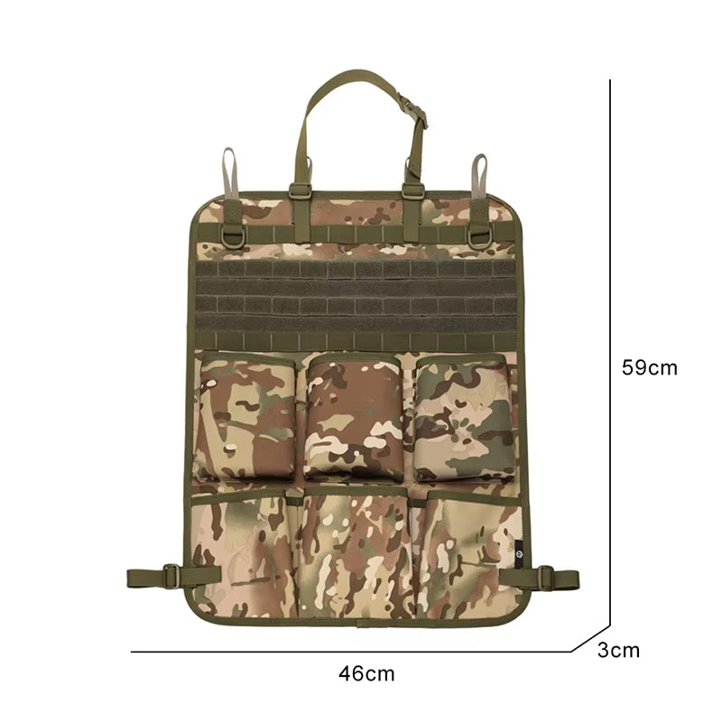 Trucker Camo MOLLE Seat Back Organizer, 600D Waterproof Hanging Bag – image 5