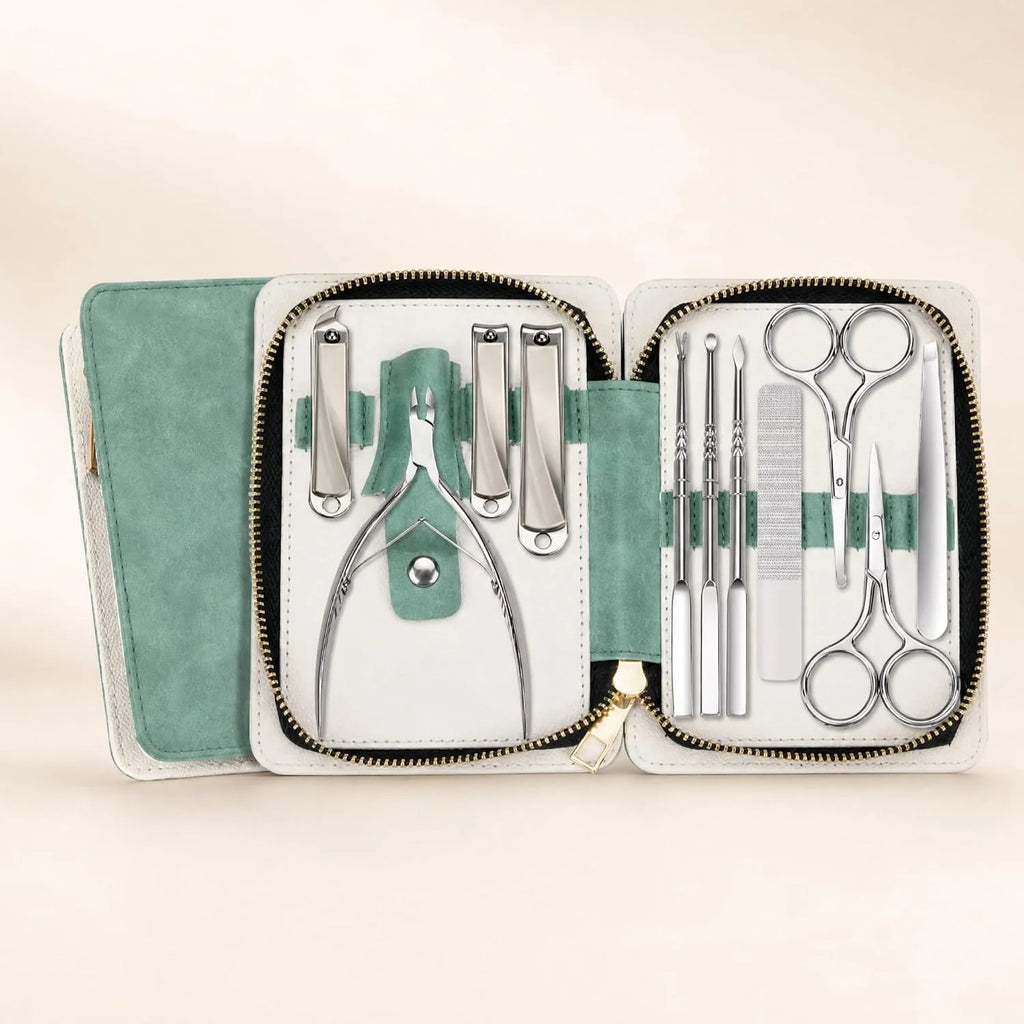 Nail Care Kit, 11-in-1 Stainless Steel Manicure Set with Case