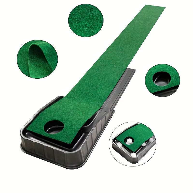 Golf Putting Green Mat, Indoor Outdoor Putting Practice Blanket – image 2