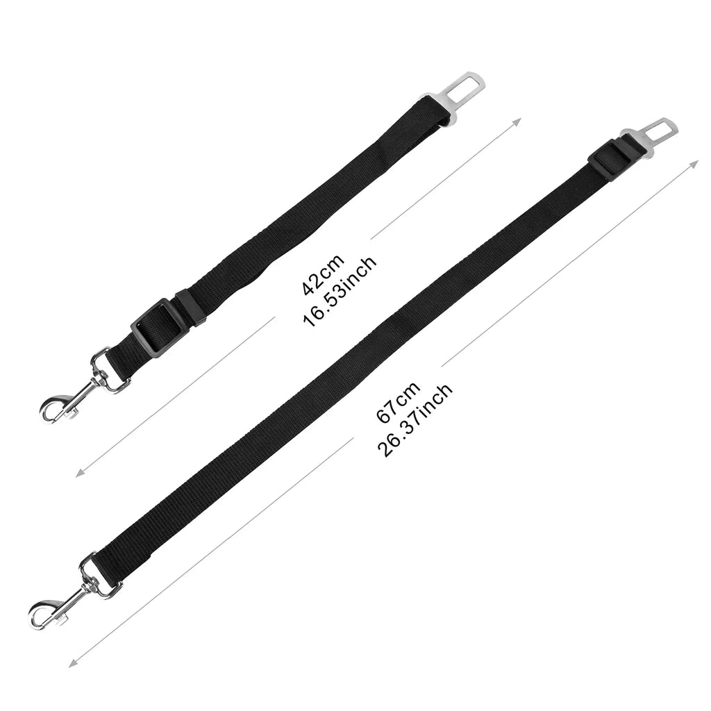 2-Pack Adjustable Pet Car Seat Belt Leads – image 8