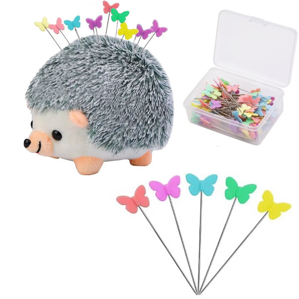 Hedgehog Pin Cushion - Sewing Kit with 100 Quilting Pins – image 7
