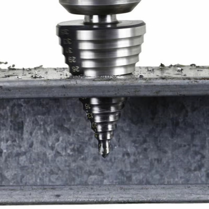 Step Drill Bit 5-35mm 13-Step HSS Titanium Coated Hole Cutter – image 4