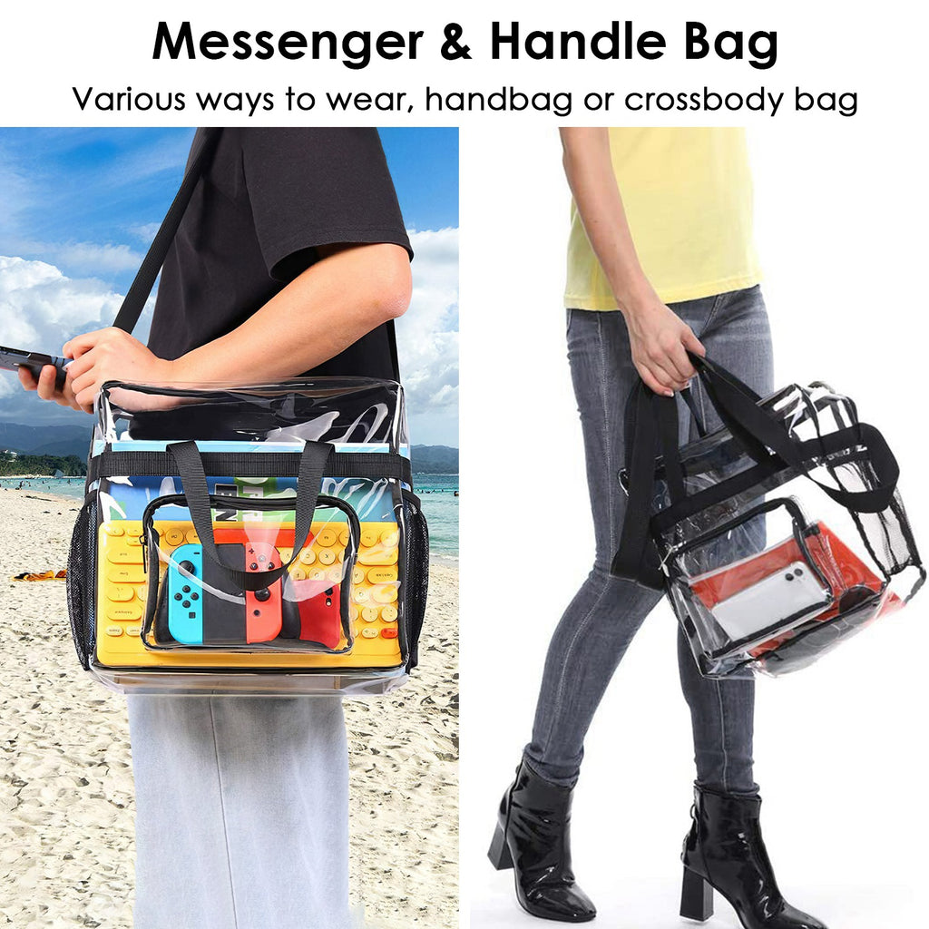 Clear Crossbody Bag – Stadium Tote with Adjustable Strap – image 4