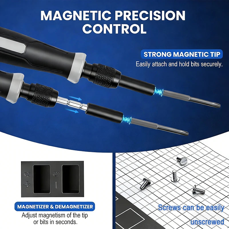 Precision Screwdriver Set 152-in-1, Magnetic Electronics Repair Kit – image 4