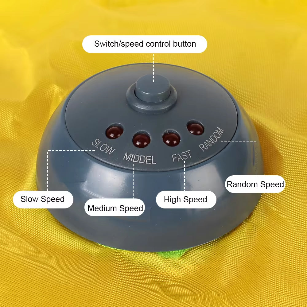 Electric Cat Toy Plate – Moving Feather Under-Cover Mouse – image 4