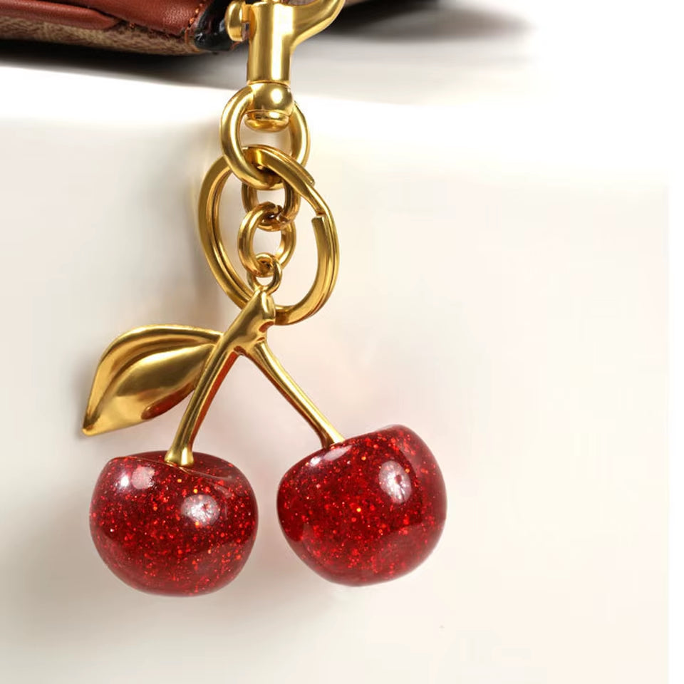 Red Cherry Keychain & Bag Charm – image 5