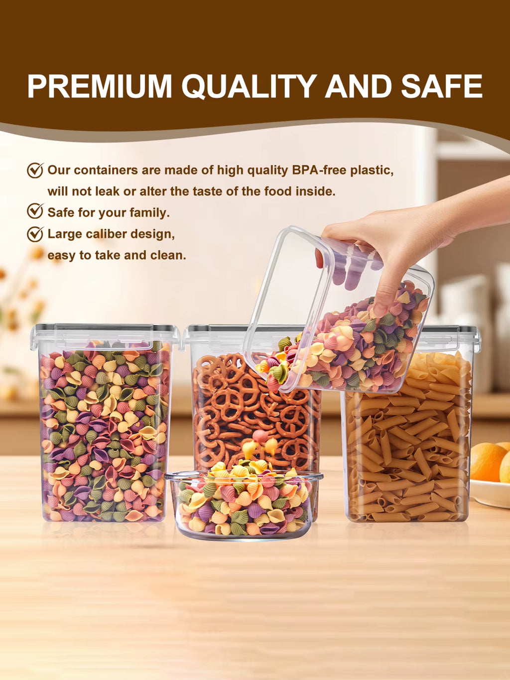 Pantry Storage Containers - 24 Sealed Jars with Lids and Labels – image 6