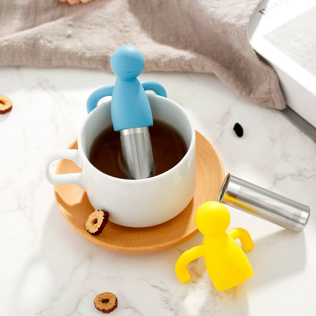 Tea Infuser Set of 4, Fine Mesh Stainless Steel Loose Leaf Strainers – image 3