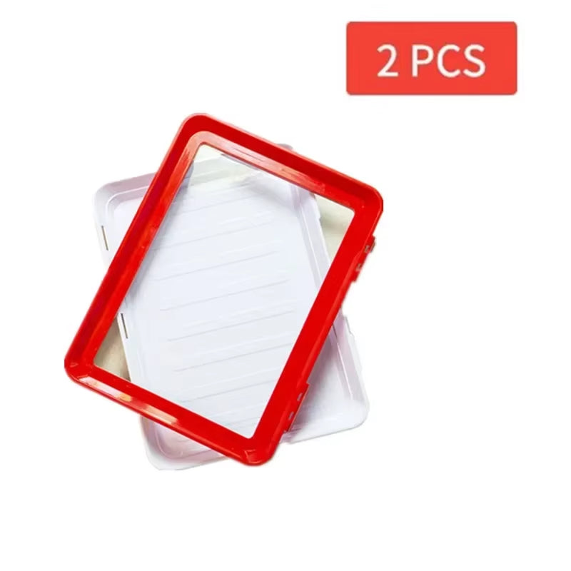 Reusable Food Preservation Tray with Elastic Lid – image 8
