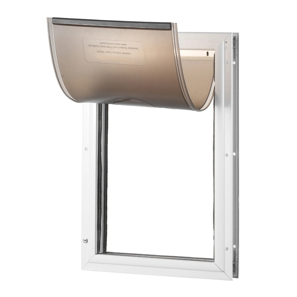 Pet Door with Aluminum Frame and Lock, Weatherproof Flap, Small – image 11