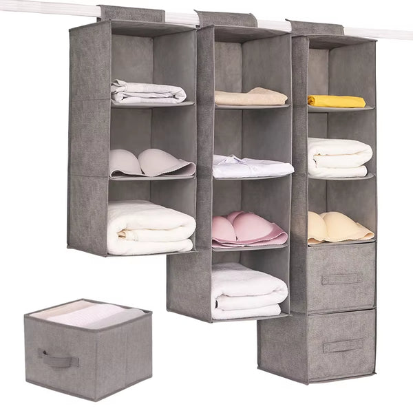 Hanging Wardrobe Organizer with Drawer Storage