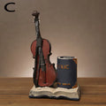 Saxophone and Violin Resin Pen Holder Desk Ornament