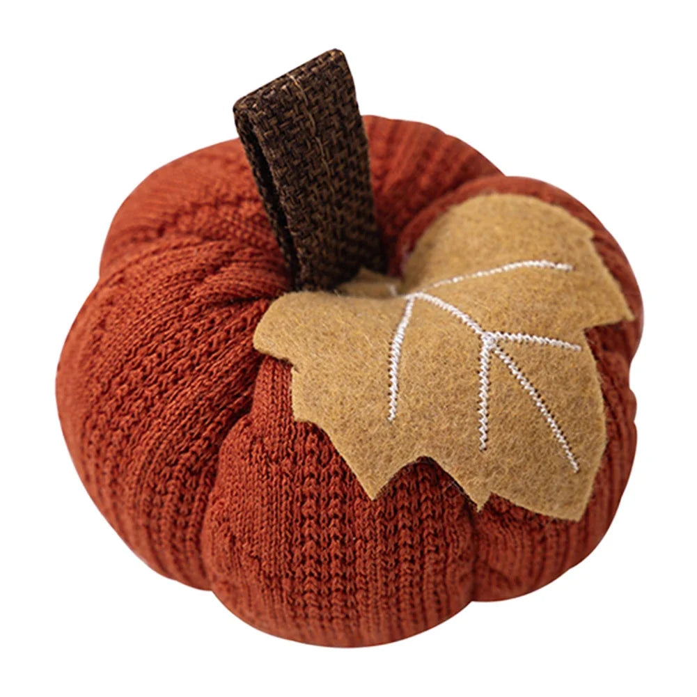 Knitted Pumpkin Decoration – 9 cm Soft Fall Pumpkin Ornament – image 5
