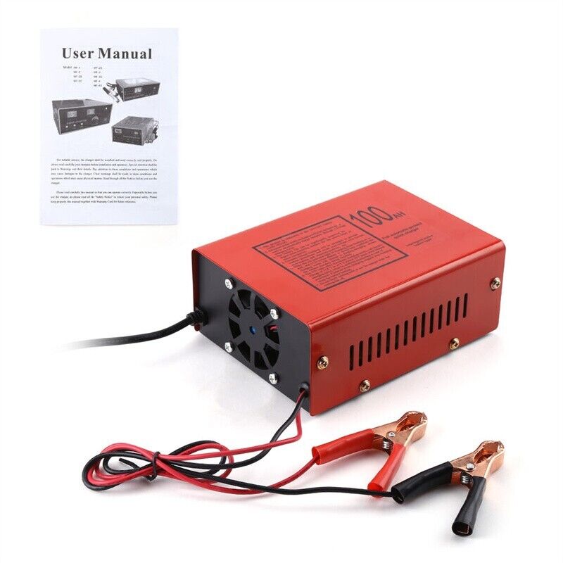 Car Battery Charger – 12V/24V 10A Smart Charger with LED Display