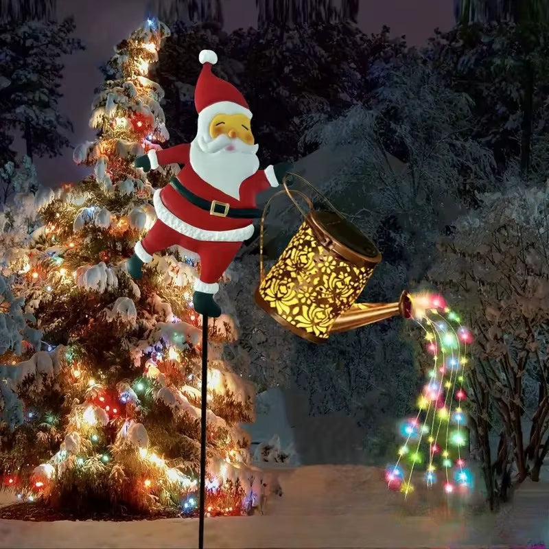 Santa Claus Solar Lantern - Outdoor Christmas Yard Decoration