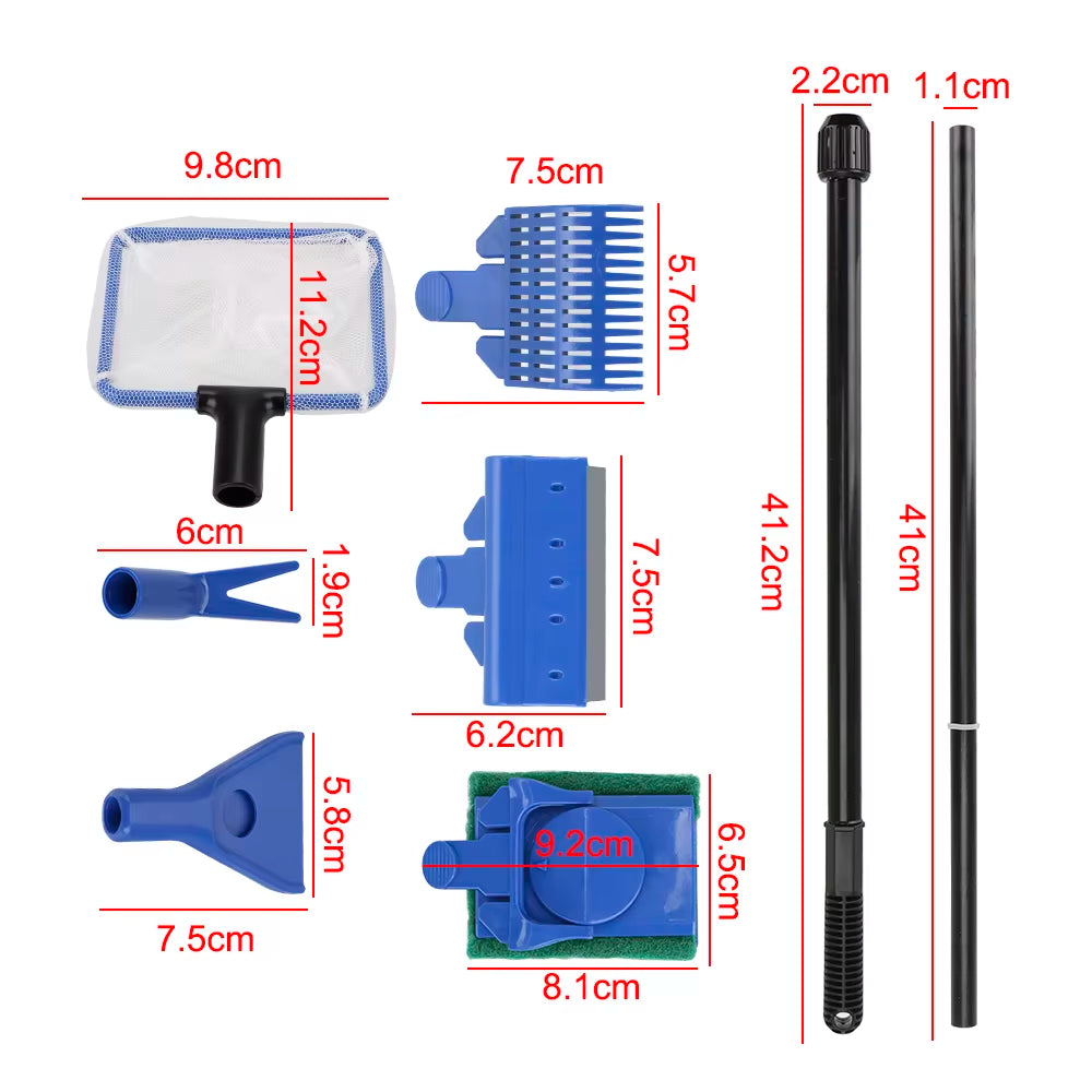 Aquarium Cleaning Tool Set - 5-in-1 Fish Tank Cleaner Kit – image 3
