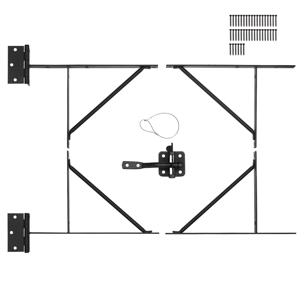 Anti-Sag Gate Corner Brace Kit with Latch for Wood Gates – image 11