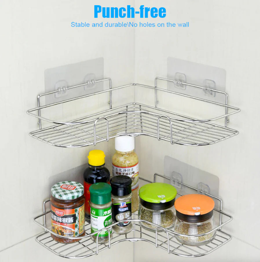 Corner Shower Caddy, Stainless Steel Triangle Bathroom Rack – image 9