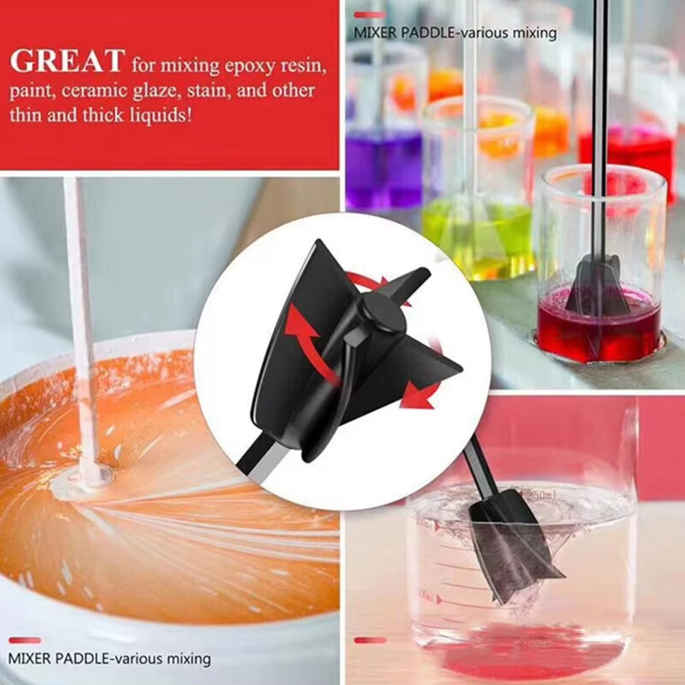 Paint Mixer Drill Attachment 3 Pack – Epoxy & Resin Paddles – image 6