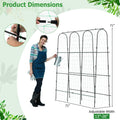 U-Shaped Arched Garden Trellis 71 x 71 in for Climbing Plants – image 1