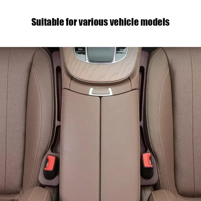 Car Seat Gap Filler 1 Pair - PU Leather Console Side Organizer – image 4
