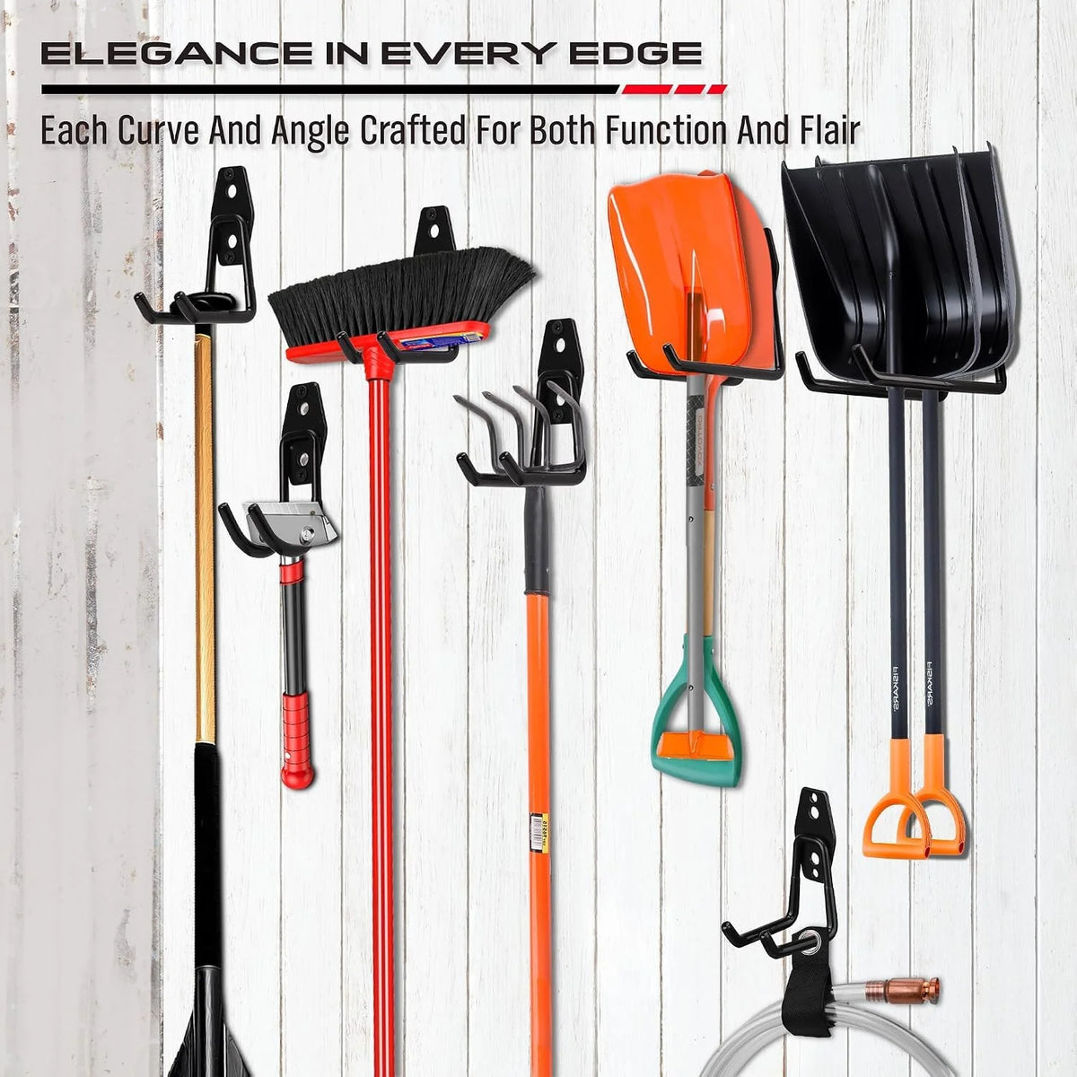 Garage Storage Hooks 30 Pcs Heavy Duty Steel Wall Hooks Set – image 7