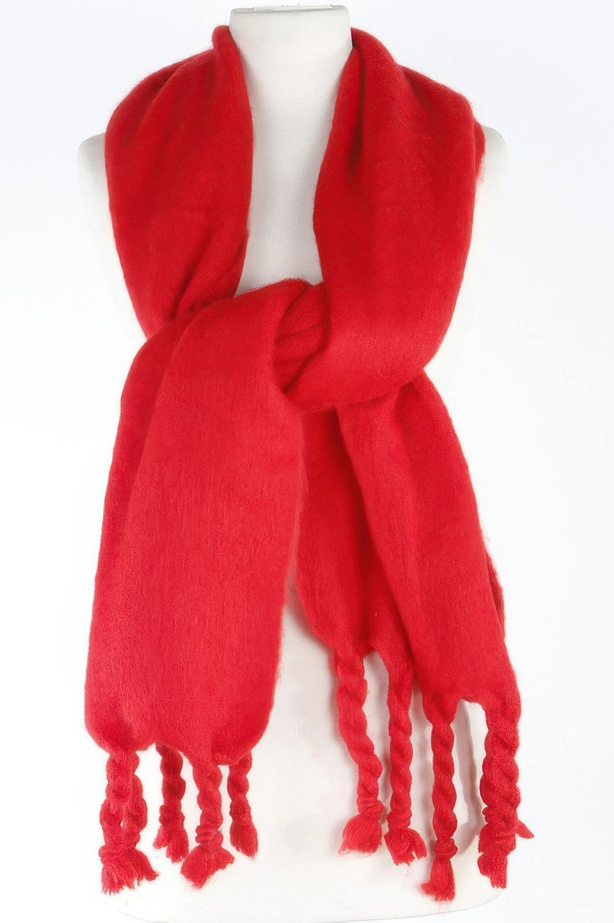 Twisted Fringe Scarf – Soft Winter Scarf – image 3