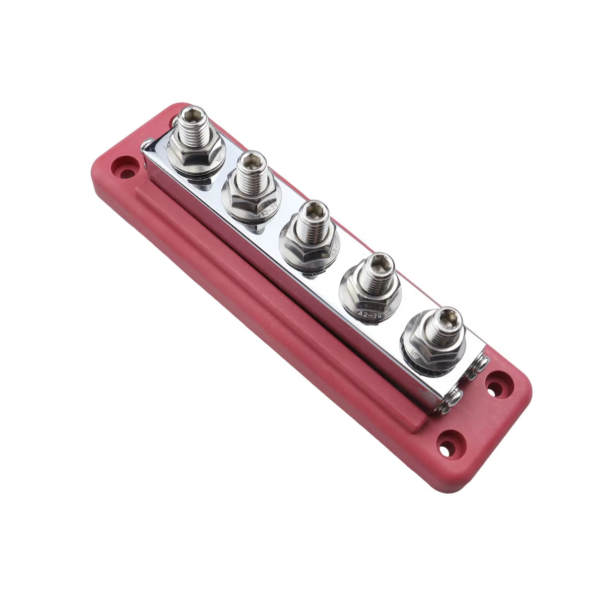 600A Power Distribution Bus Bar, 4 Stud 3/8 in with Cover for Boat and RV – image 5