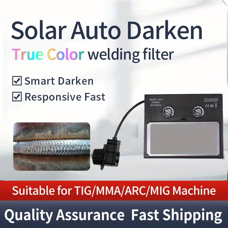 Solar Auto-Darkening Welding Mask and Welder Cap