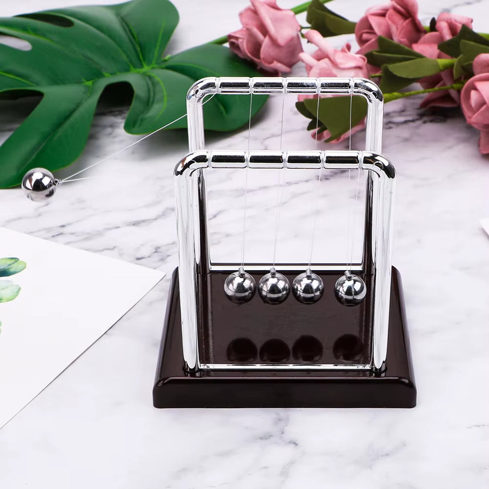 Newtons Cradle - Mini Steel Pendulum Balls Desk Decor – image 2