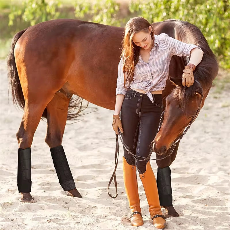 Farm Horse Leg Boots Pair, Neoprene Front or Hind Leg Guards – image 3