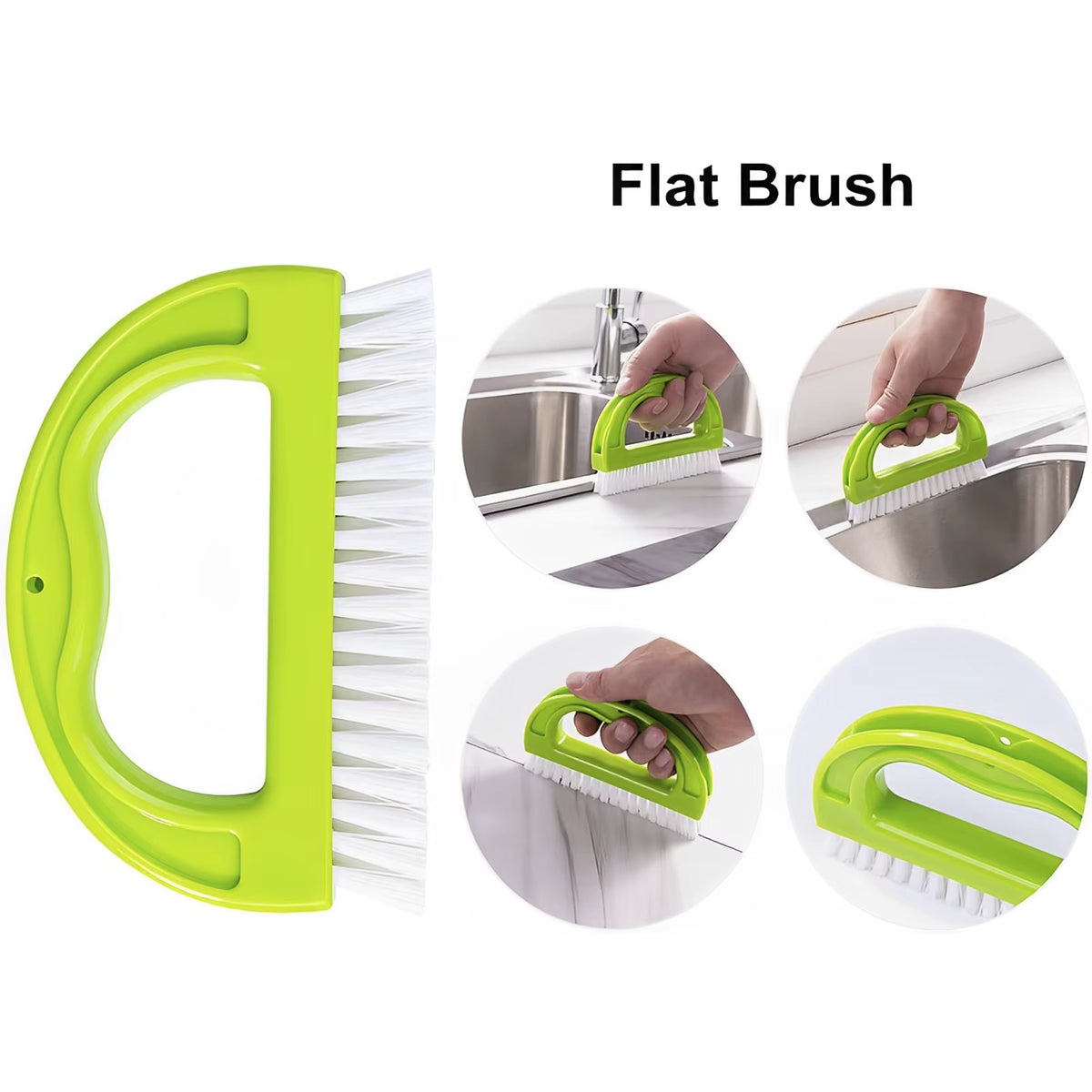 9-Piece Grout & Crevice Brush Set - Tile, Window Track & Gap Cleaner – image 3