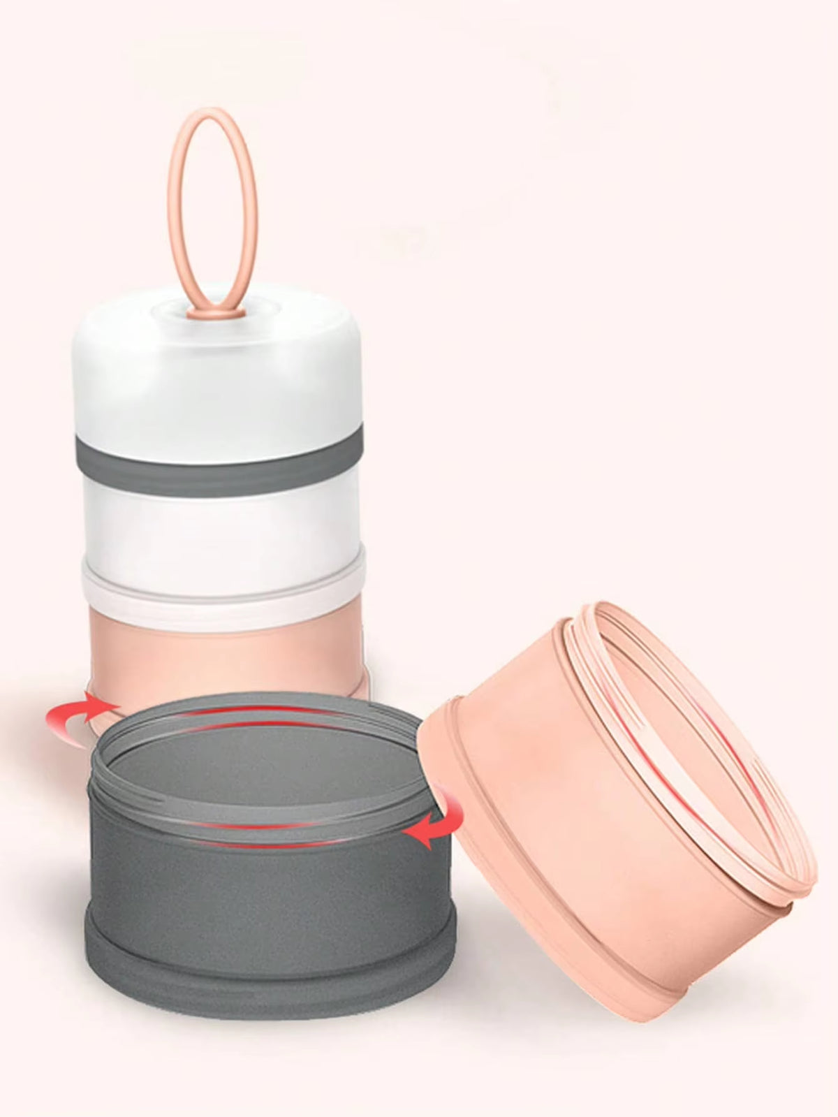 Portable Formula Dispenser Container, Stackable Milk Powder Box – image 4