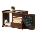 Router Box Hider, Wooden Wall Shelf with Storage and Chalkboard