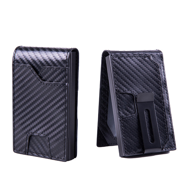 Men's Slim Pop-Up Card Wallet – RFID Blocking with Money Clip – image 3