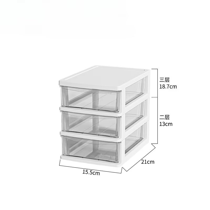 Clear Drawer Desk Organizer, Stackable 2-4 Tier – image 8