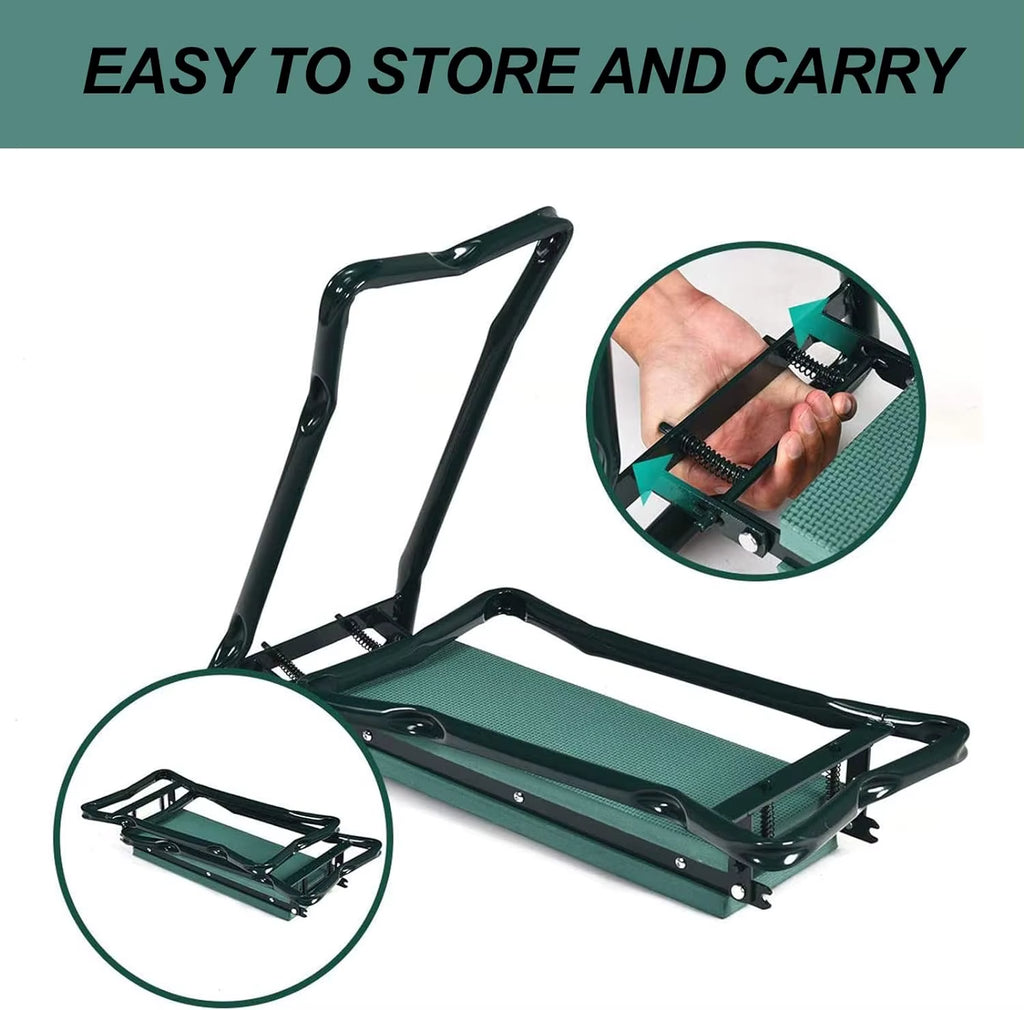 Garden Kneeler and Seat - Folding Bench with EVA Pad and Tool Pouch – image 5