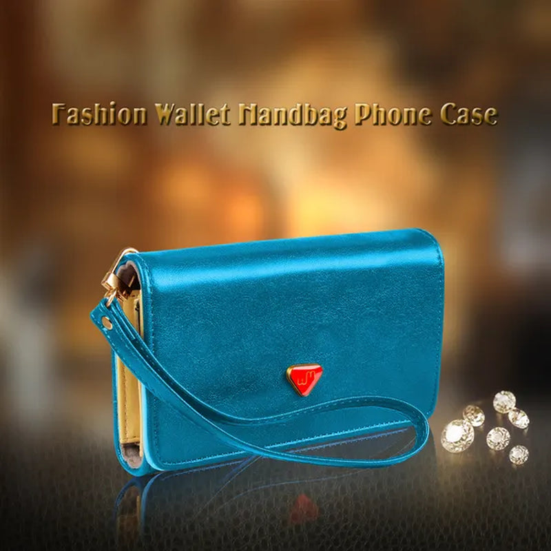 Women's Wristlet Wallet – Blue PU Leather Card Holder – image 5