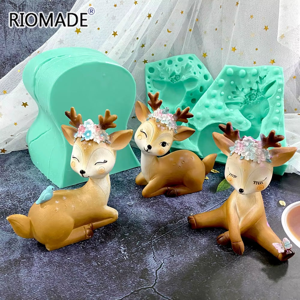Deer Silicone Mold for Candles, Plaster and Resin Crafts – image 4