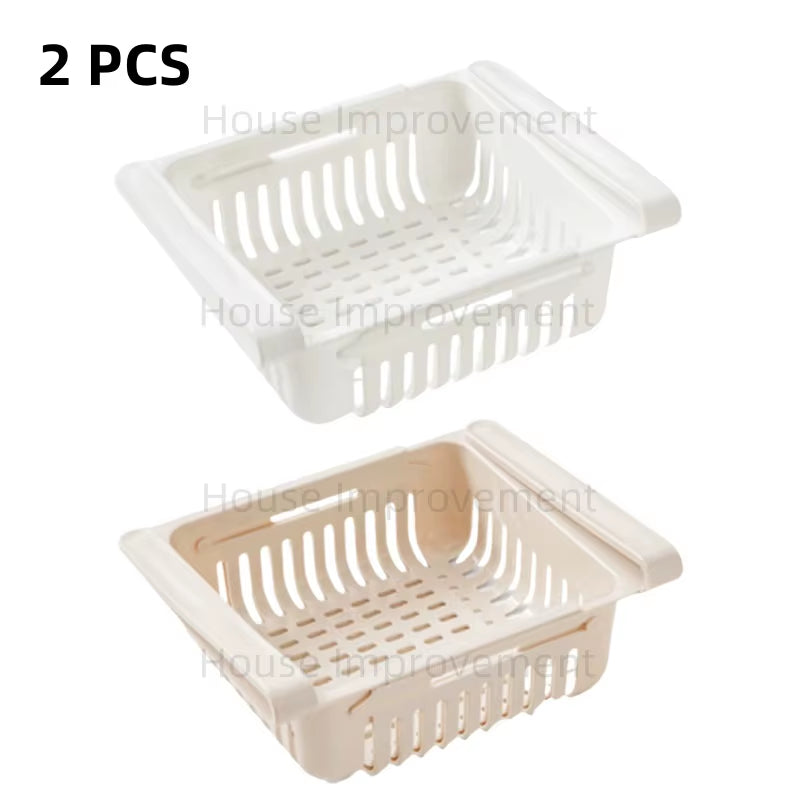 Adjustable Fridge Organizer Shelf – Expandable Storage Rack – image 15